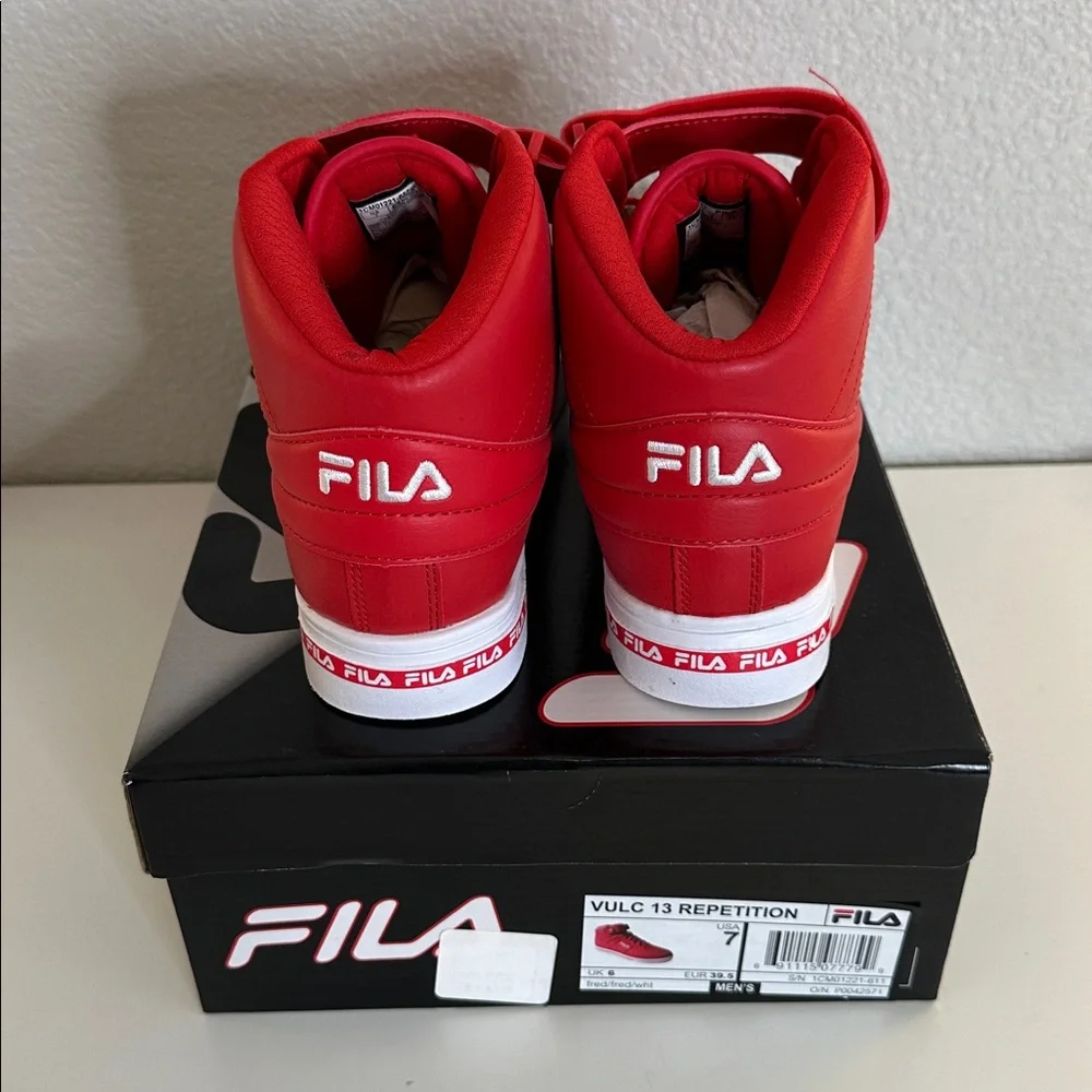 Fila Men's 13 Repetition Red Synthetic Lifestyle Sneakers Size 7 New in Box! - Picture 7 of 13